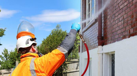 soft wash buildings in Sefton